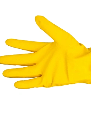 Фото №4 - Vileda: Перчатки многоцелевые M желтый резиновые