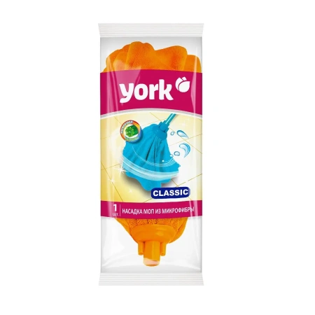 Хозяйственный инвентарь: МОП насадка на швабру YORK Классик микрофибра в асс.