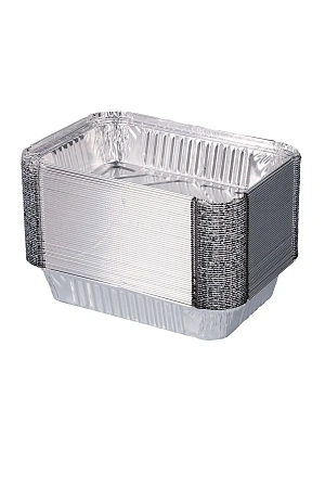 Фото №3 - Одноразовая продукция: Форма алюминиевая 880мл 218х156х38 без крышки /пач.=50 шт.