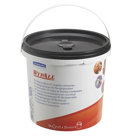 Фото №1 - Kimberly-Clark: Салфетки Вайпол 90л в ведре чистящие зеленые