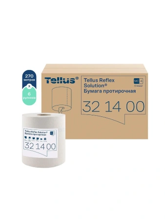 ТОРК: Полотенца бумажные M4 Рефлекс Стандарт 1сл 270м/19,8 протирочные с ЦВ белые