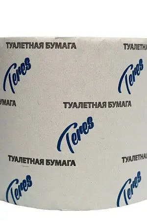Фото №2 - Бумага туалетная: 1сл 54м отбеленная макулатура Teres