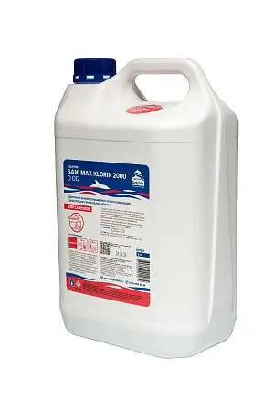 Фото №4 - Dolphin: Сани-Макс (Клорин2000) 5л щелочное средство для мытья и дезинфекции