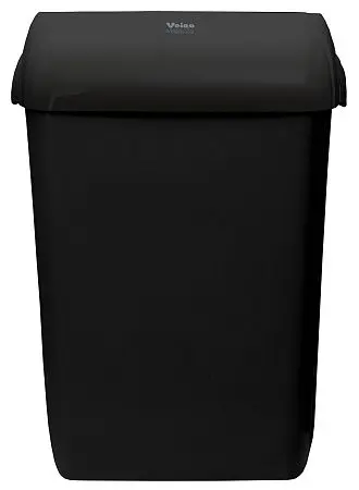 Фото №2 - VEIRO: Корзина для мусора 43л MaxBIN черный с крышкой