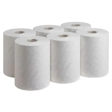 Kimberly-Clark: Полотенца бумажные Скотт Слимролл 1сл 190м/19,8 белые