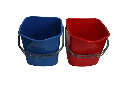 Фото №5 - Вик: Тележка 2х20л металл окрашенная + отжим Vclean