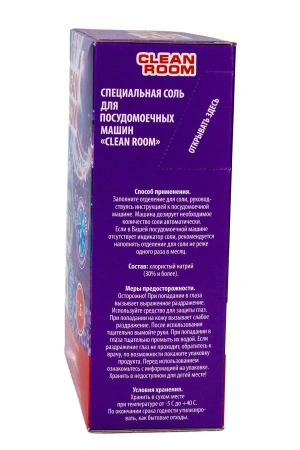 Моющее средство: КЛИН РУМ 1,5кг соль д/ПММ