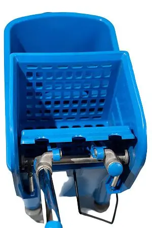 Фото №4 - Вик: Тележка 1х20 пластик с отжимом синяя MRY