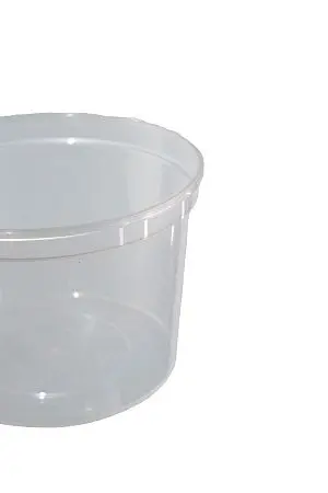Фото №3 - Одноразовая продукция: Контейнер 500мл круглый прочный с ребром жесткости без крышки Перинт /пач.=400 шт.