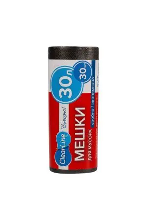 Мешки для мусора: * 30л ПНД Выгодно черные /рул.=30 шт.