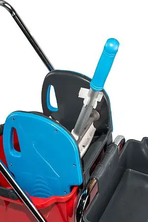 Фото №7 - Вик: Тележка 1х25л хром + отжим + дополнительная корзина