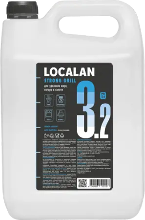Фото №1 - Localan: Strong Grill 3.2 5л для удаления жировых нагаров, щелочное концентрат