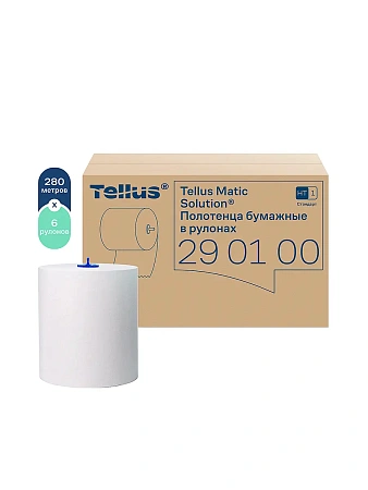 Фото №3 - ТОРК: Tellus Полотенца бумажные H1 Софт матик Стандарт 1сл 280м/21 белые