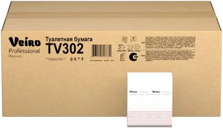 VEIRO: Бумага туалетная V 2сл 250л Premium белый