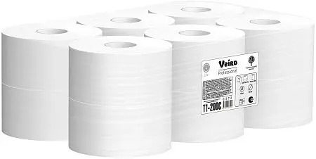 Фото №3 - Вик: Бумага туалетная 1сл 200м макулатура светло-серая СЫКТЫВКАР Lite