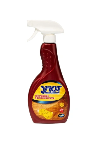 Фото №1 - Чистящее средство: УЮТ эмульсия 500мл СПРЕЙ д/очищен. и полировки мебели