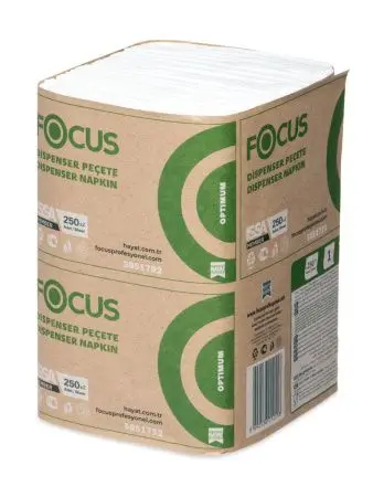 Фото №1 - Хаят: Салфетки бумажные V 1сл 250л 24х18см