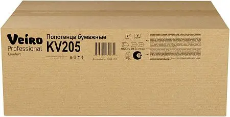 Фото №7 - VEIRO: Полотенца бумажные V 2сл 200л 21х21,6см Comfort белые