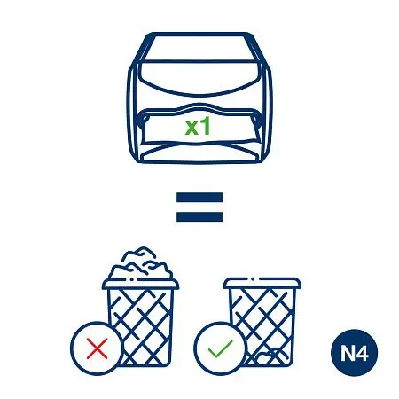 Фото №8 - Tork: Диспенсер N4 Interfold для салфеток серый для линии раздачи на 400шт