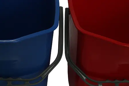 Фото №7 - Вик: Тележка 2х20л металл окрашенная + отжим Vclean