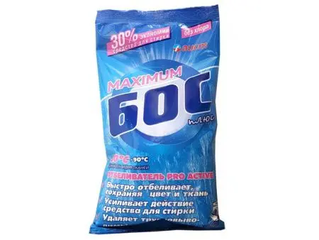 Фото №1 - Отбеливатели(пятновыводители): БОС-Плюс-Максимум 250г Отбеливатель (в пакете)
