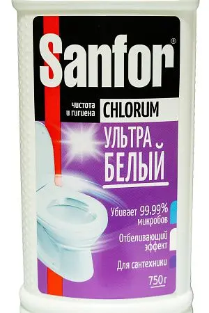 Фото №3 - Чистящее средство: САНФОР Chlorum гель 750г для ванн и туалета
