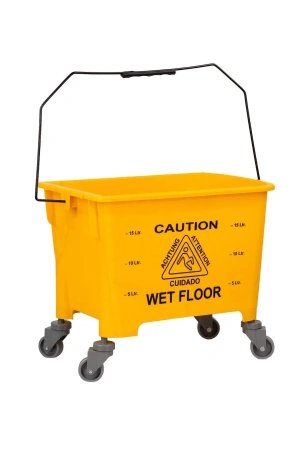 Фото №1 - Вик: Ведро 20л для мытья окон на колесах пластик MRY