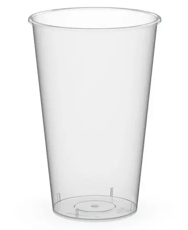 Одноразовая продукция: Стакан 500мл пластиковый прозрачный глянцевый Bubble Cup /пач.=560 шт.