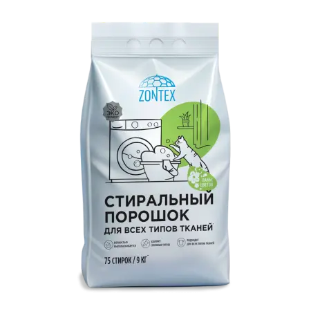 Фото №1 - ZONTEX 9кг Стиральный порошок Вальс цветов для всех типов тканей