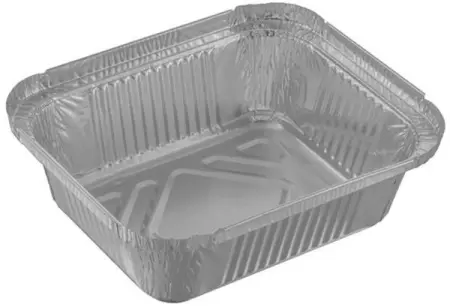 Одноразовая продукция: Форма алюминиевая (касалетка) 440мл 148х123х40 мм прямоуг. R28L /пач.=120 шт.