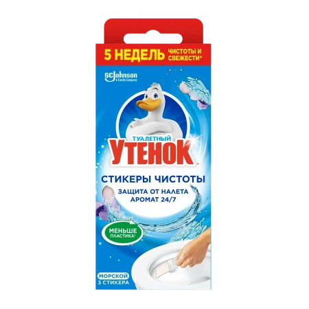Чистящее средство: УТЕНОК Стикер Чистоты МОРСКОЙ /пач.=3 шт.