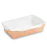 Превью №1 - Одноразовая продукция: Контейнер бумажный 500мл 140х164х105 без крышки OSQ OpSalad 500 /пач.=50 шт.