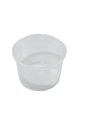 Фото №1 - Одноразовая продукция: Контейнер 500мл круглый прочный с ребром жесткости без крышки Перинт /пач.=400 шт.