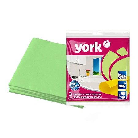 Фото №5 - ХозСалфетки: для мебели YORK 35х35 вискоза /пач.=3 шт.