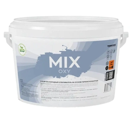 Фото №1 - Vortex: MIX OXY 3кг Сухой кислородный отбеливатель на основе перекиси водорода