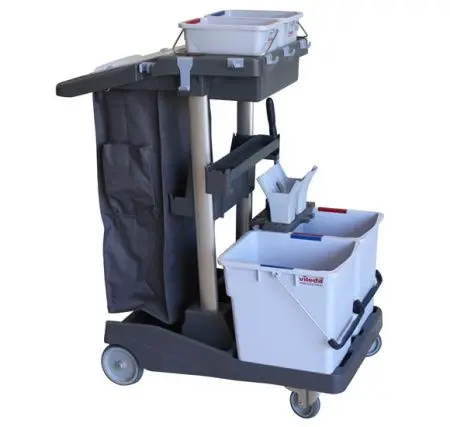 Фото №1 - Vileda: Волео Про: Тележка комплексная 2х25л с отжимом УС