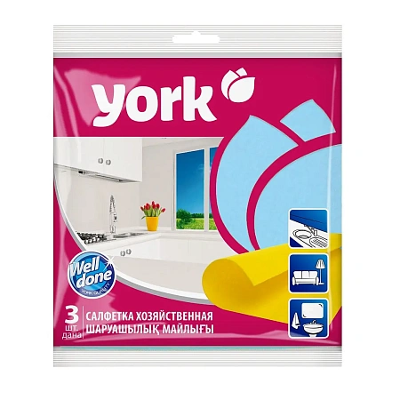 Фото №16 - ХозСалфетки: для мебели YORK 35х35 вискоза /пач.=3 шт.