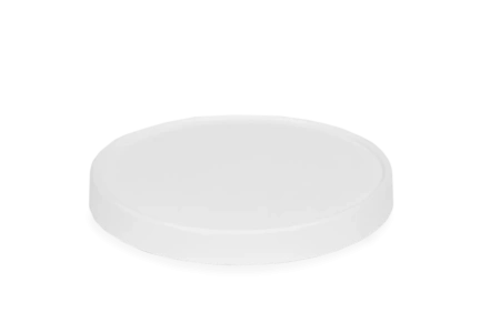 Фото №1 - Одноразовая продукция: Крышка к контейнеру OSQ ROUND BOWL300,400,500WHITE EDITION 100x18мм картон плоская бел. /пач.=30 шт.