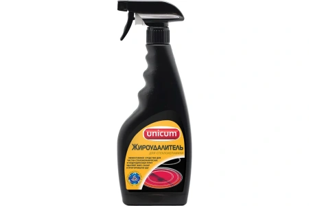 Чистящее средство: УНИКУМ Жироудалитель 500мл для стеклокерамических плит (триггер)