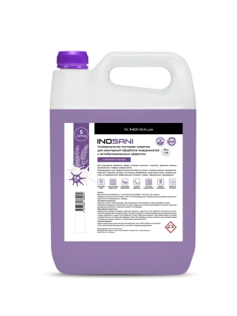 Фото №1 - Продукция ИНО: Inosani 5л универс.чистящее ср-во с антибакт.эфф.