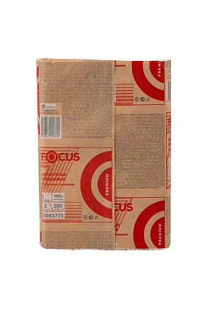 Фото №6 - Хаят: Полотенца бумажные Z 2сл 200л 20,0х24см ФОКУС Премиум белые в ПЭ