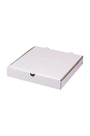 Фото №5 - Одноразовая продукция: Коробка бумажная для пиццы 250х250х40мм белая/бурая /пач.=50 шт.