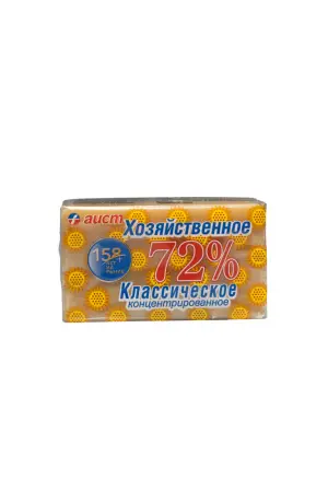 Мыло хозяйственное: 150г 72% в обёртке Аист