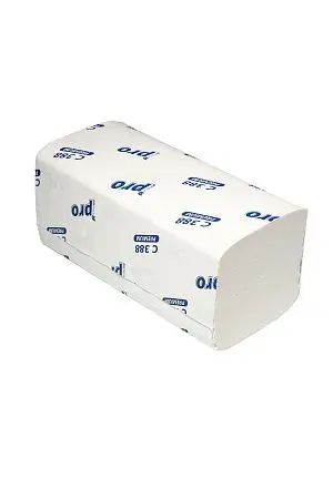 Фото №4 - Вик: Полотенца бумажные V 3сл 180л 21х22см 100% целлюлоза белые с тиснением PROtissue