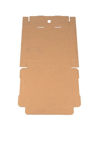 Фото №2 - Одноразовая продукция: Коробка бумажная для пиццы 250х250х40мм белая/бурая /пач.=50 шт.