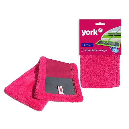 Фото №11 - Хозяйственный инвентарь: МОП насадка на швабру YORK Классик 42х13см плоский микрофибра