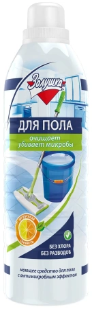 Чистящее средство: ЗОЛУШКА 1л для мытья полов с дезинфицирующим эффектом