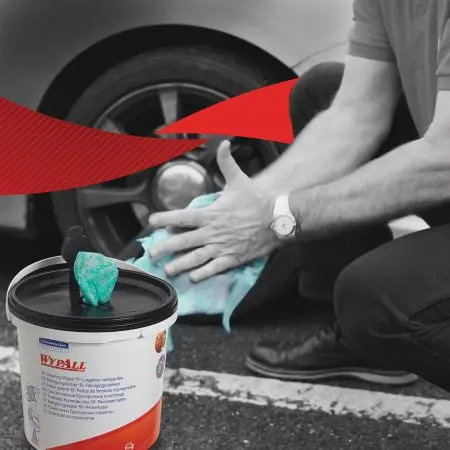 Kimberly-Clark: Салфетки Вайпол 90л в ведре чистящие зеленые