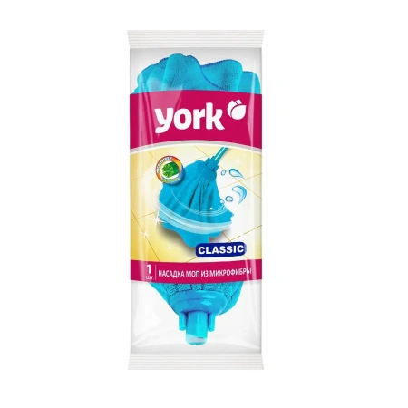 Хозяйственный инвентарь: МОП насадка на швабру YORK Классик микрофибра в асс.