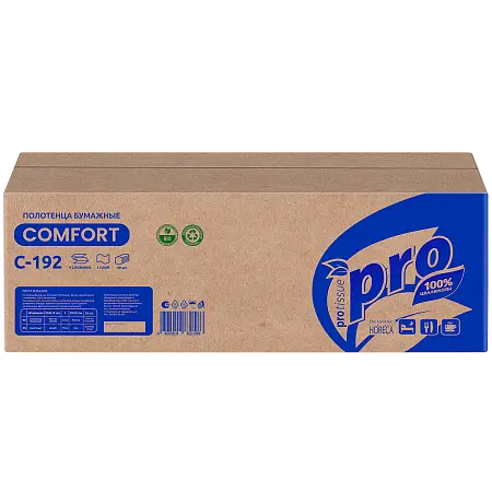 Фото №3 - Вик: Полотенца бумажные V 1сл 250л 21х22см 100% целлюлоза 25г белые PROtissue